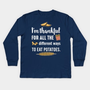 Potatoes Kids Long Sleeve T-Shirt